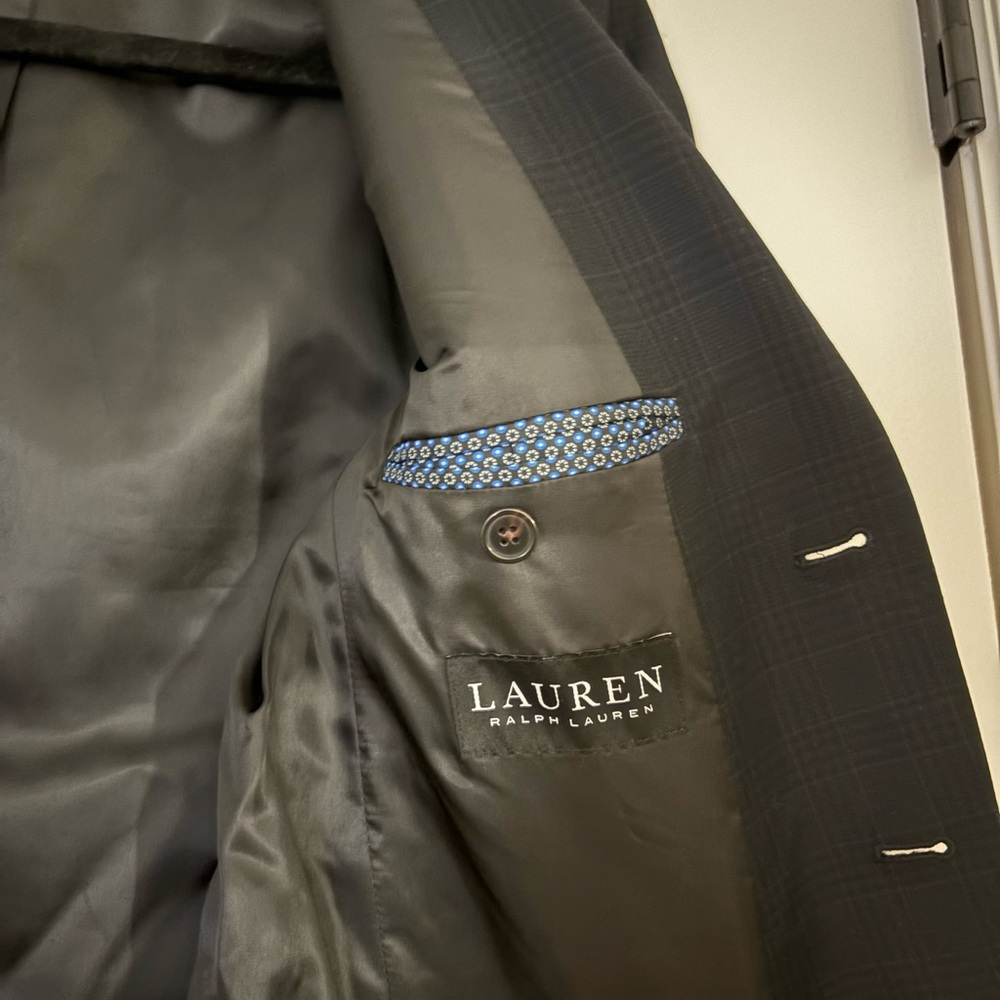 Ralph Lauren Black Plaid Kids Blazer - Picture 2 of 3
